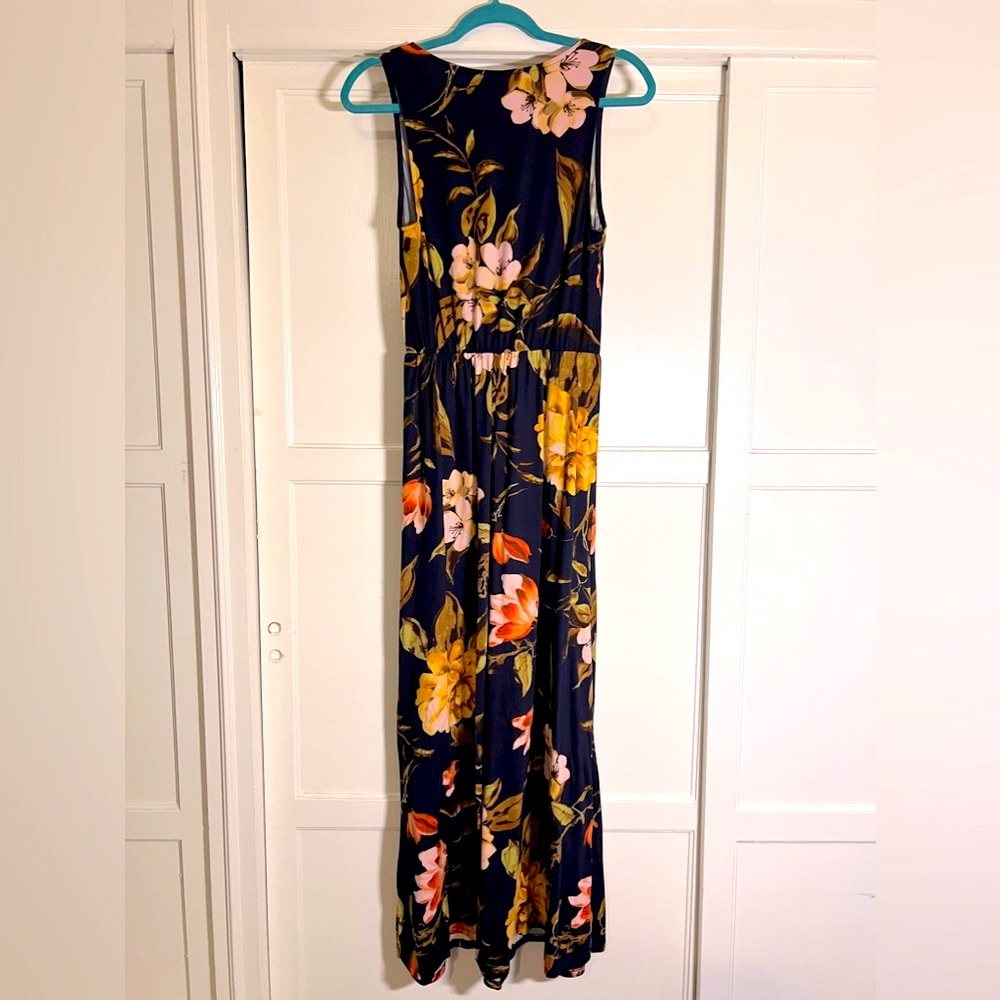 French Grey Esther Brushed Knit Floral Maxi Dress - Picture 2 of 4